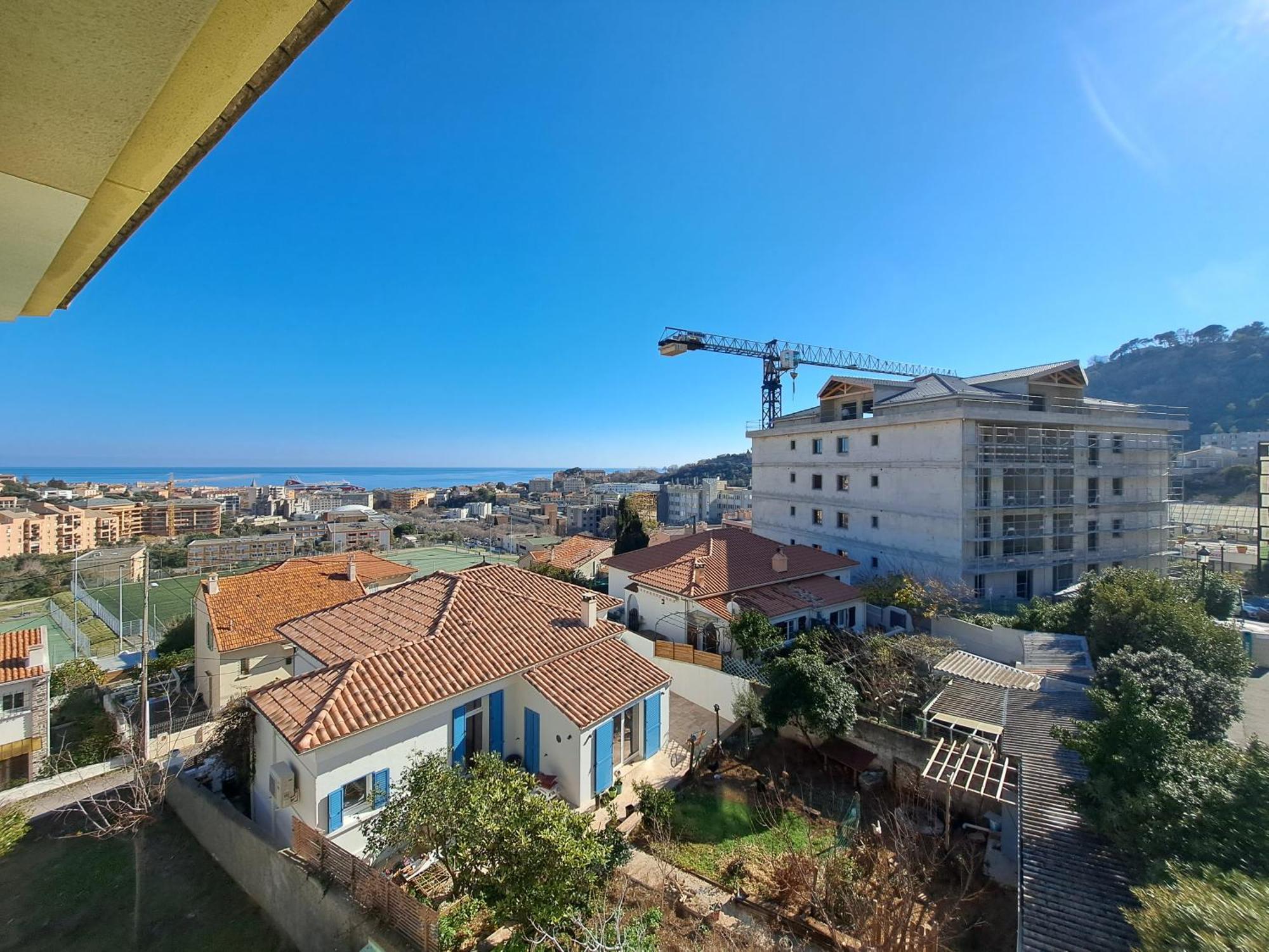 Grand T2 Proche Centre Ville, Vue Mer Et Montagne Bastia  Exteriér fotografie